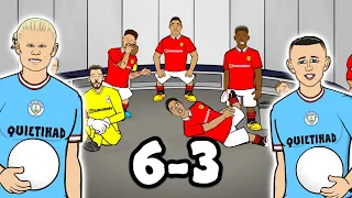 Man City vs Man United:6-3! (Goals Highlights Haaland Foden Hat-Trick)