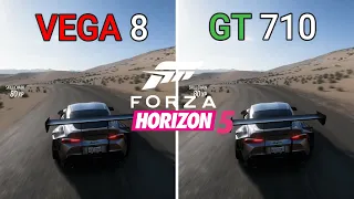 Forza Horizon 5 PC Vega 8 VS GT 710 On Ryzen 3 3200G | 16GB Ram | Fps Comparison | Windows 11