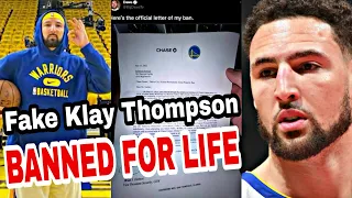 Fake Klay Thompson (BiGDawsTv) Sneaks Into NBA Finals 2022 !! And "" BANNED FOR LIFE