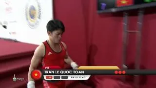 TRAN Le Quoc Toan 1s 122 kg cat. 56 World Weightlifting Championship 2013