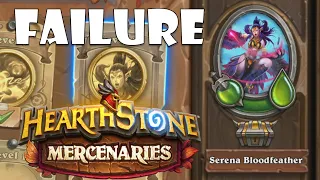 Serena Bloodfeather Bounty FAIL - Hearthstone Mercenaries Barrens