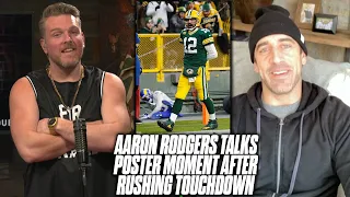 Aaron Rodgers Talks TD Run vs Jalen Ramsey That Led To ICONIC Photo | Pat McAfee Show