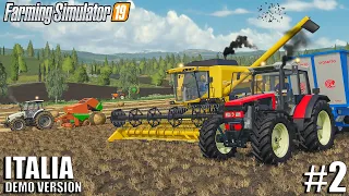 From WHEAT to STRAW BALES | ITALIA (Demo Version) | Farming Simulator 19 | Timelapse 2