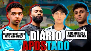 DIÁRIO APOSTADO! PELEZIN NO FLUXO? ELE TA COM MIRA DE HACK! MANOMAX ZOOU ELE MUITO E ELE FICOU PUT@!