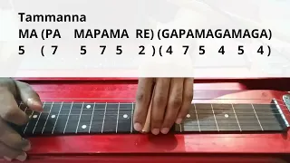Tumko Dekha To Ye Khayal Aya - Hawaiian Guitar Tutorial and Notation
