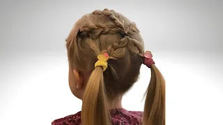 Детская Прическа Морская звезда. Плетение кос.