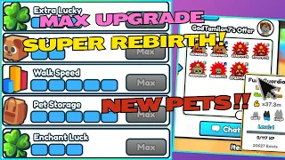 I MAXED THE UPGRADE OF SUPER REBIRTH & GAME UPDATE  ! ( THANK YOU HolyCow ) - ARM WRESTLE SIMULATOR