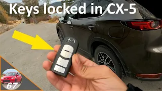 Can you accidentally lock keys inside Mazda CX-5?