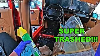 From Trashed Neglected Interior to a Classic One! Ohh, And Rust Prevention! Mercedes 190E!❤