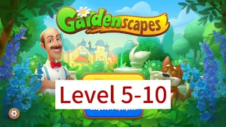 Garden Scapes 😎 5-10 Level 🌟#subscribe #gardenscapes #gameplay