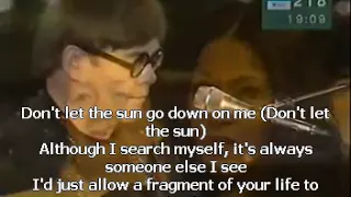 Don't Let The Sun Go Down On Me - Elton John and Billy Joel