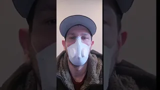 Homemade 3D printed mask V2 test