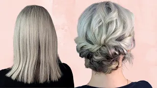 How to do messy updo on short hair