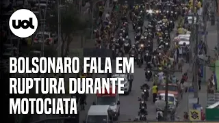 Bolsonaro ataca Supremo e diz que ruptura é alternativa em motociata