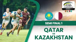 HIGHLIGHTS - Asia Rugby Men’s Division 1 Championship 2024 – Semi Final 1 – Qatar vs Kazakhstan