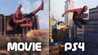 Spider-Man PS4 Recreating Spider-Man 1 Ending Final Swing Scene With Raimi Suit (Spider-Man PS4)