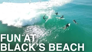 Fun in the Sun at Black's Beach [DRONE FOOTAGE]