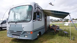 Van Conversion | Modified Library Bus w/ 1KW SOLAR 🤯 EPIC CONSERVATORY & Bathroom w/ 400L WATER 🛁