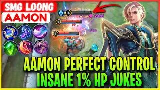 Aamon Perfect Control, Insane 1% HP Jukes - SMG Loong Aamon - Mobile Legends