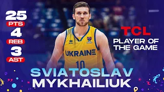 Sviatoslav MYKHAILIUK 🇺🇦 | 25 POINTS | TCL Player of the Game vs. Italy