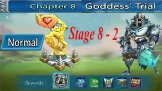 Lords Mobile :--  Normal Chapter 8 Goddess' Trial   Stage 8 - 2