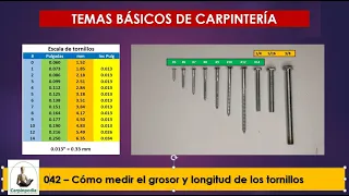 042-Cómo medir el grosor y longitud de los tornillos