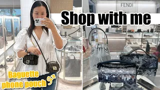 Shop with me at Fendi! ft. Baguette phone pouch bag, New Flip bag thoughts?