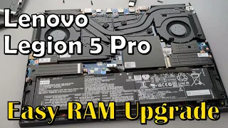Lenovo Legion 5 Pro RAM Upgrade (Easy to do)