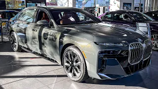 2023 BMW i7 xDrive60 is $200000 WILD LUXURY SEDAN Walkaround Review