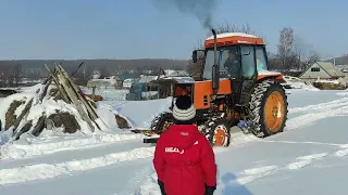 катаемся по снегу на Т-40АП (ЛТЗ-60А)