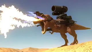 WEAPONIZED TREX vs EVERY UNIT Beast Battle Simulator