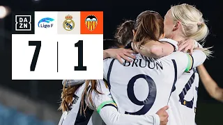 Real Madrid CF vs Valencia Femenino (7-1) | Resumen y goles | Highlights Liga F