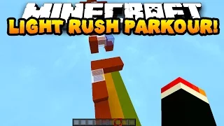 Minecraft LIGHT RUSH PARKOUR! (Moving Platform Parkour!) | w/ PrestonPlayz