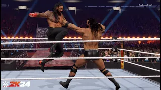 WWE 2K24 - Roman Reigns vs. Drew McIntyre | Clash at the Castle