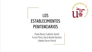 TEMA 4 ESTABLECIMIENTOS PENITENCIARIOS