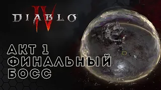 Прохождение Diablo 4. Финальный босс Акт 1 | ACT 1 final boss fight | Диабло 4