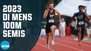 Men's 100m semifinals - 2023 NCAA outdoor track and field championships (Heat 1)