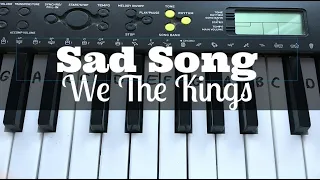 Sad Song - We The Kings (ft Elena Coats) | Easy Keyboard Tutorial With Notes