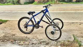 turn your bike into 3WD reverse trike