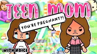 Teen Mom  🤰🏽👶🏼 || *WITH VOICE* 📢 || Toca Boca Roleplay || Tiktok Roleplay