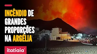 INCÊNDIO FLORESTAL DE GRANDES PROPORÇÕES ATINGE CIDADE NO NORDESTE DA ARGÉLIA