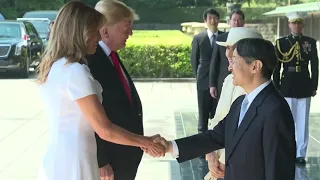 Trump in Japan: US president meets Emperor Naruhito