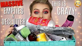 CRAZY, MASSIVE EMPTIES // Products I've Used Up & DECLUTTER // December 2019