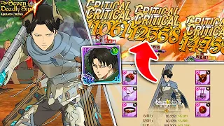 CRIT DPS GOD?! FULL UR GEAR LEVI DESTROYS PVP! | Seven Deadly Sins: Grand Cross