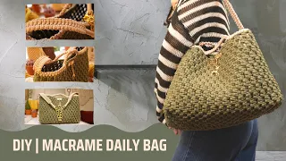 Woa! The simple way how to make a macrame daily bag pattern free