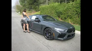 2020 BMW M8 in Dravit Grey Metallic / Exhaust Sound / 20" M Wheels / BMW Review