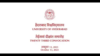 23rd Convocation 13th October 2023