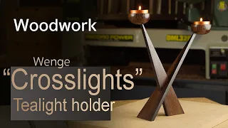 Woodturning - How to make a candle holder with only a lathe and table saw.