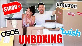 I Gave Away My Credit Card for a Day UNBOXING!! (HUGE WISH, ASOS AND AMAZON HAUL W/ MY GIRLFRIEND)