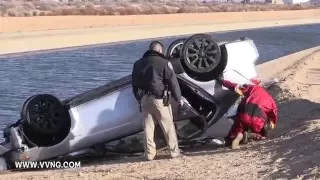 Man disappears after crashing into California Aquaduct in Hesperia
